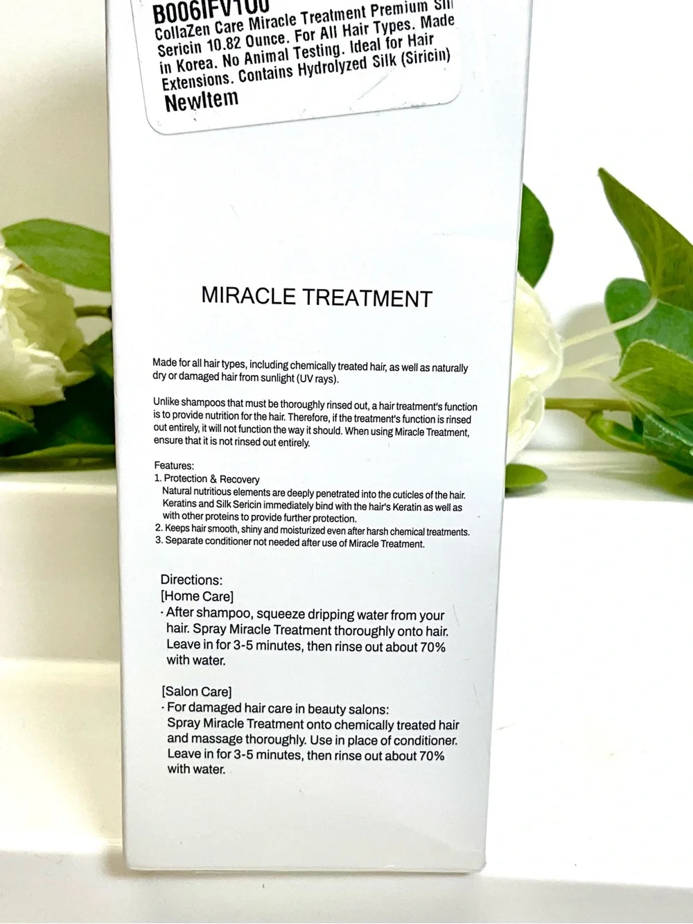Miracle Women Hair Treatment & Mask in White and Blue